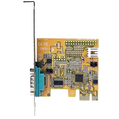 STARTECH PCI Express Serial Card, PCIe to RS232 (DB9) Serial Interface Card, PC Serial Card with 16C1050 UART, Standard or Low Profile Brackets