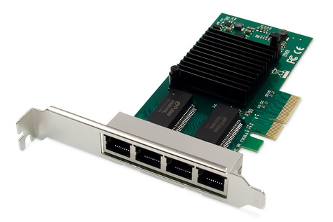 DIGITUS 4-poorts RJ45 Intel I350 Server NIC