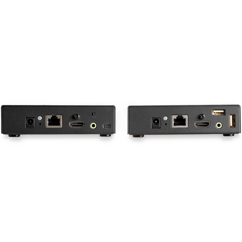 STARTECH HDMI KVM Extender over IP, 4K 30Hz HDMI 2.0  USB over IP LAN of CAT5e/CAT6 Ethernet (100m), Remote KVM Switch/Console Transmitter/Receiver Extender Kit