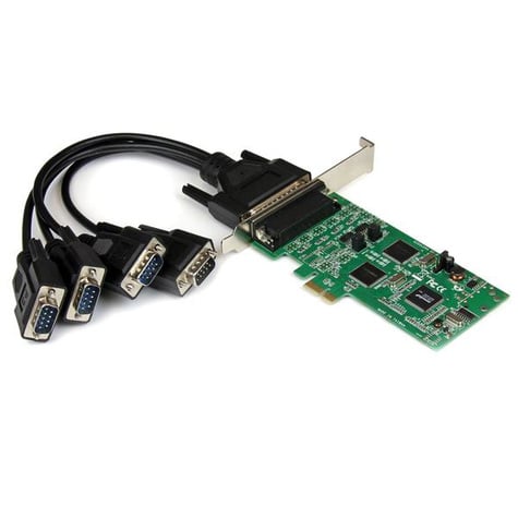 STARTECH STARTECH PCI Express PCIe seriële combokaart met 4 poorten - 2 x RS232 2 x RS422 / RS485 - Seriële adapter - PCIe - RS-232, RS-422, RS-485