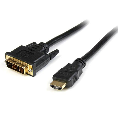 STARTECH 5m HDMI naar DVI-D Kabel - M/M - Adapterkabel - HDMI male naar DVI-D male - 5 m - beschermd - zwart
