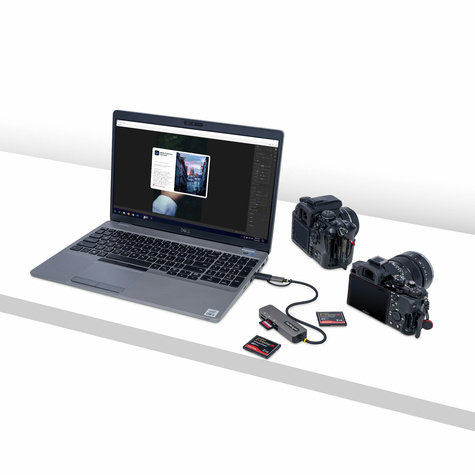 STARTECH USB 3.0 Multi-Media Memory Card Reader, SD/microSD/CompactFlash Card Reader, Portable USB 5Gbps Card Adapter