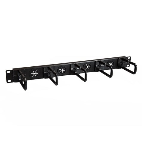 STARTECH 1U server rack kabelmanagement paneel - horizontaal - kabelgoot - D-ring haken kabelmanager - Kabelbeheerkit voor rack - 1U - 19"