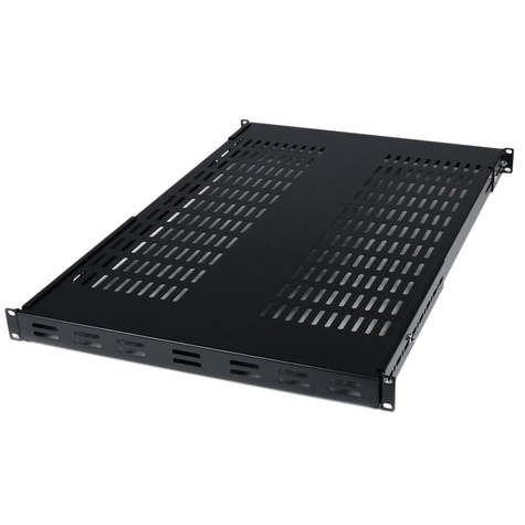 STARTECH STARTECH Vaste Plank Serverrack Verstelbare Diepte - Rackplank - zwart - 1U - 19"