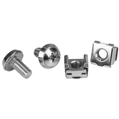 STARTECH Screws and Cage Nuts M6 Rack - 20 Pack