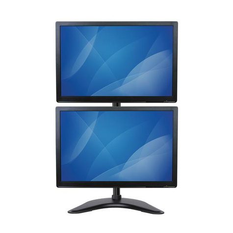 STARTECH Verticale Dual Monitor standaard - robuust staal - voor VESA geschikte monitors tot 27 inch