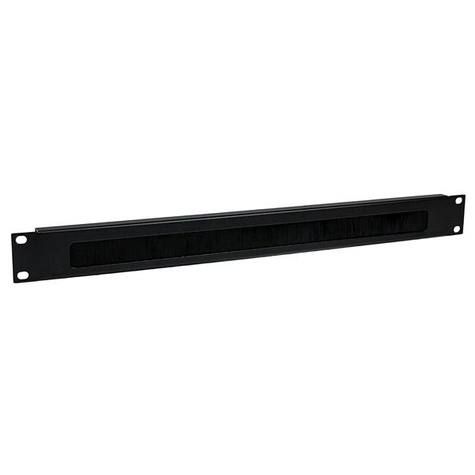 STARTECH 1U borstelstrip-kabelpaneel voor horizontale serverracks - Beheerpaneel rekkabel - zwart - 1U - 19"