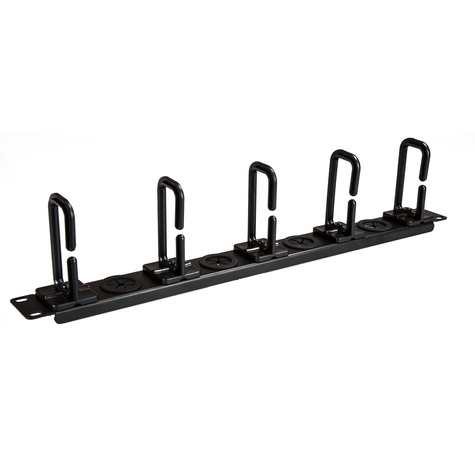 STARTECH 1U server rack kabelmanagement paneel - horizontaal - kabelgoot - D-ring haken kabelmanager - Kabelbeheerkit voor rack - 1U - 19"