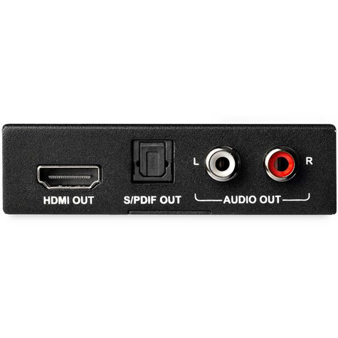 STARTECH 4K HDMI audio extractor - 4K 60Hz - HDMI audio re-embedder - Toslink optical audio - Dual RCA audio - audio splitter