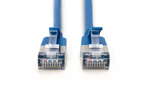 DIGITUS Patchkabel CAT 6A F/FTP Slim 5,00m Blauw