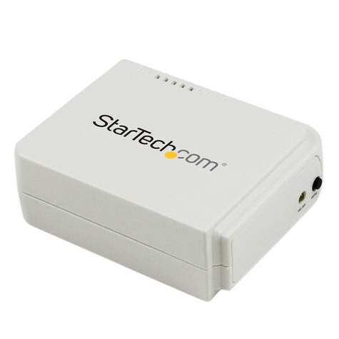 STARTECH 1-poorts USB Wireless N netwerkprintserver met 10/100 Mbps Ethernet-poort  - 802.11 b/g/n - Printerserver - USB 2.0 - 10/100 Ethernet x 1 - wit