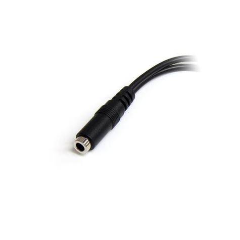 STARTECH 3,5mm 4-pins naar 2x 3-pins 3,5mm Headset Verloopkabel - F/M - Splitser voor hoofdset - mini-phone stereo 3.5 mm male naar 4-polige ministekker female