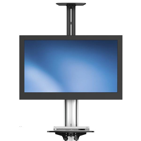 STARTECH TV standaard - mobiel - AV trolley - voor 32" tot 75" tv - hoogteverstelbaar - vergader TV meubel op wielen