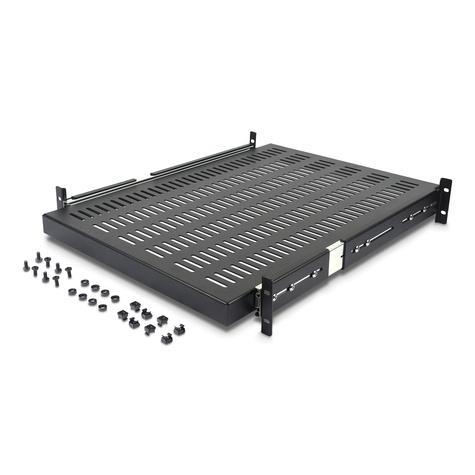 STARTECH 2U Sliding Vented Rack Mount Shelf