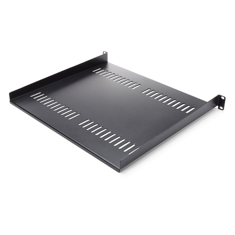 STARTECH STARTECH Ventilerend 1U schap voor rack - 16" / 40,6 cm diep - 1U serverkast monteerbaar - Rackplank - zwart - 1U - 16" - voor P/N: CABSHELF116