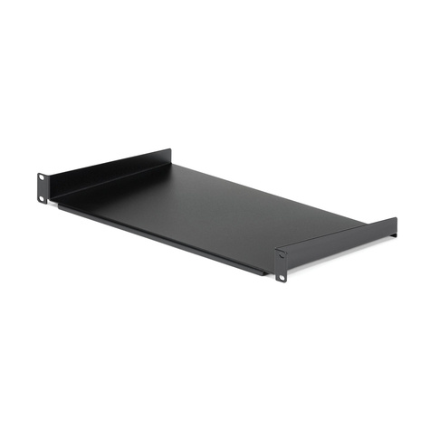 STARTECH STARTECH 1U schap voor rack - 10" / 25,4 cm diep - 1U serverkast monteerbaar - Rackplank - zwart - 1U - 10"