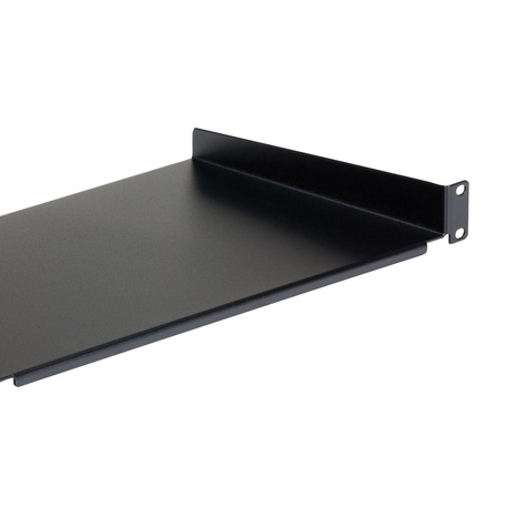 STARTECH 1U schap voor rack - 10" / 25,4 cm diep - 1U serverkast monteerbaar - Rackplank - zwart - 1U - 10"