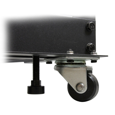 STARTECH 19" 18U open frame rack - 4 stijlen - 22-40" verstelbare diepte - 544 kg draagvermogen met zwenkwielen en kabelhaken (4POSTRACK18U)