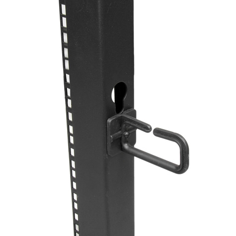 STARTECH 19" 18U open frame rack - 4 stijlen - 22-40" verstelbare diepte - 544 kg draagvermogen met zwenkwielen en kabelhaken (4POSTRACK18U)