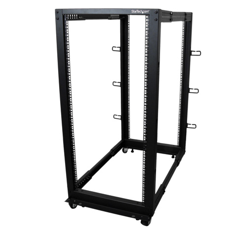 STARTECH 25U Adjustable Depth 4 Post Server Rack