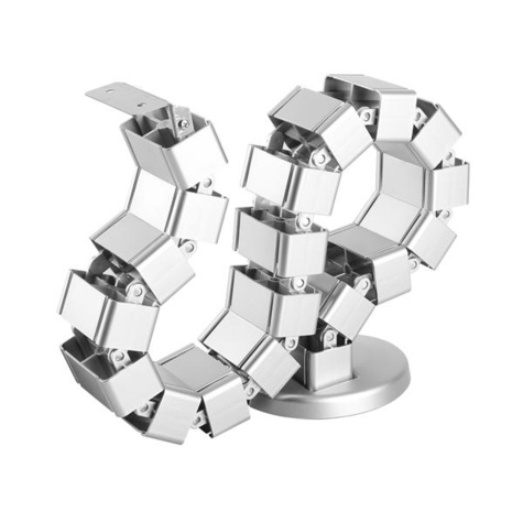 STARTECH STARTECH Kabel management - verstelbaar  flexibele kabelslang - kabelmanager met vier kabelgeleiders en verzwaarde voet