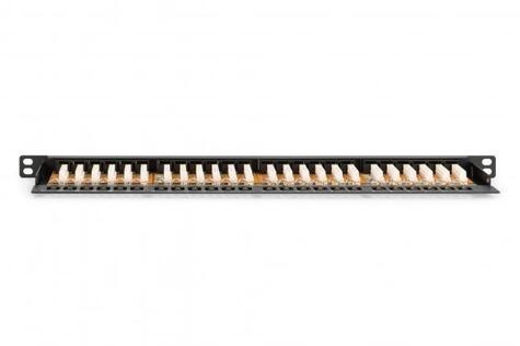 DIGITUS DN-91624U-SL-SH - patch panel - 0.5U - 19"