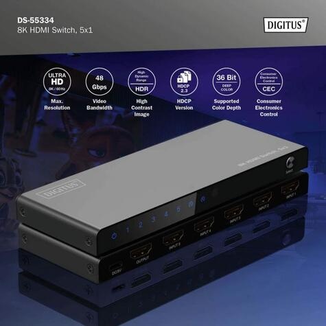 DIGITUS Switch Digitus HDMI 8K