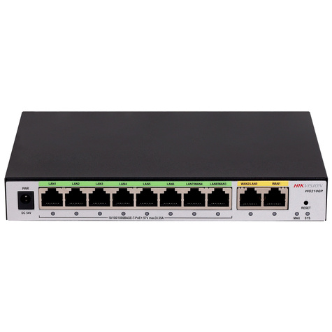 Hikvision Hikvision DS-3WG210GP-SI PoE Router All-in-One-Router 10 PoE-Ports