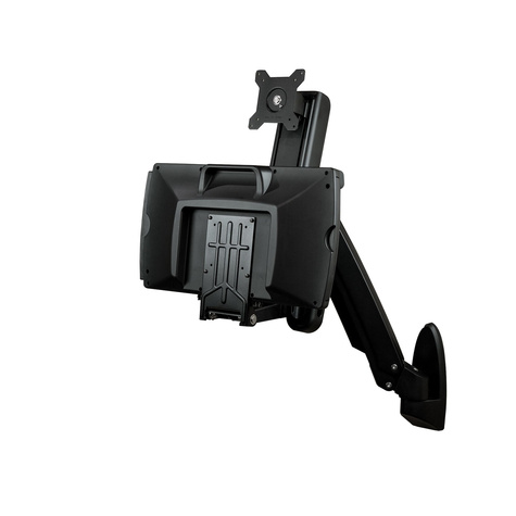 STARTECH Wand monteerbaar zit-sta bureau werkplek - voor één scherm tot 24" - hoogteverstelbaar - ergonomisch bureau