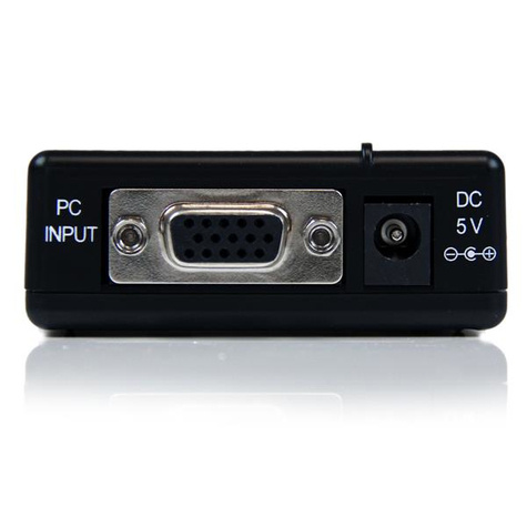 STARTECH Hoge Resolutie VGA naar Composiet of S-Video Converter - Videoconverter - VGA - composite video, S-video - zwart