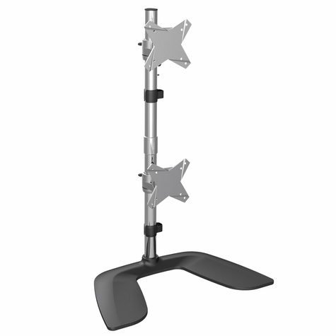STARTECH Verticale Dual Monitor Stand, Ergonomische Monitorstandaard voor Twee VESA Schermen to 27" (8kg)