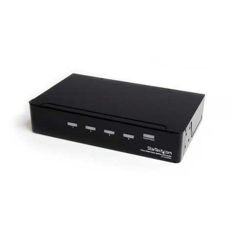 STARTECH 4 Port High-Speed-HDMI Video Splitter en Signaalversterker - 3 x HDMI - 1920x1200 1080p - Videosplitter - 4 x HDMI + 4 x audio