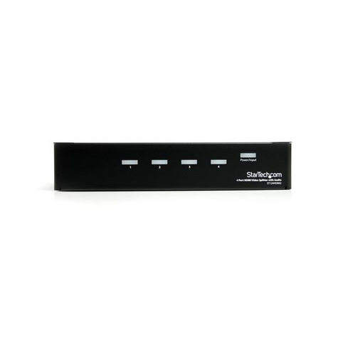 STARTECH 4 Port High-Speed-HDMI Video Splitter en Signaalversterker - 3 x HDMI - 1920x1200 1080p - Videosplitter - 4 x HDMI + 4 x audio