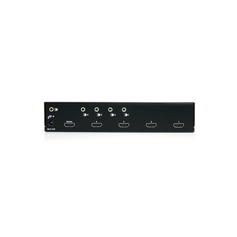 STARTECH 4 Port High-Speed-HDMI Video Splitter en Signaalversterker - 3 x HDMI - 1920x1200 1080p - Videosplitter - 4 x HDMI + 4 x audio