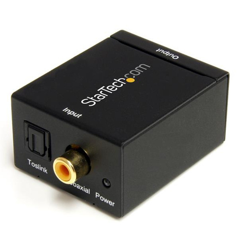 STARTECH STARTECH SPDIF digitale coaxiale of Toslink optisch-naar-stereo RCA audioconverter - Coaxiale/optische digitale audioconverter