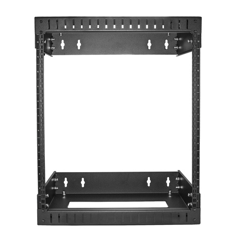 STARTECH 12U 19" Wall Mount Network Rack, Adjustable Depth 12-20" 2 Post Open Frame Server Room Rack
