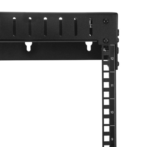 STARTECH 12U 19" Wall Mount Network Rack, Adjustable Depth 12-20" 2 Post Open Frame Server Room Rack