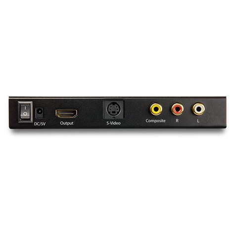 STARTECH S-Video of composiet naar HDMI omvormer met audio - 720p - NTSC  PAL analoog naar HDMI converter Mac  Windows (VID2HDCON2)