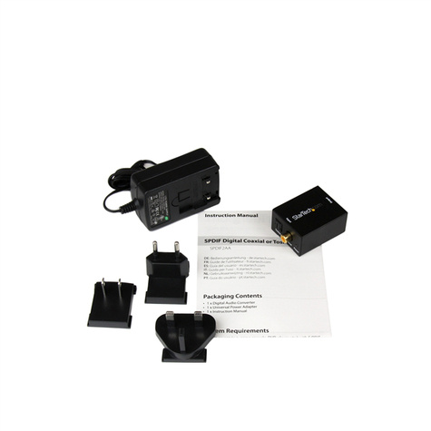 STARTECH SPDIF digitale coaxiale of Toslink optisch-naar-stereo RCA audioconverter - Coaxiale/optische digitale audioconverter