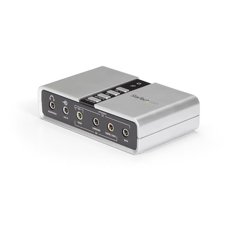 STARTECH STARTECH 7.1 USB Audio-adapter Externe Geluidskaart met SPDIF Digitale Audio - Geluidskaart - 48 kHz - 7.1 - USB 2.0 - voor P/N: MU15MMS, MU6MMS