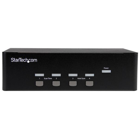 STARTECH 4-port KVM Switch w/Dual VGA - USB 2.0