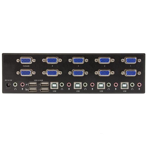 STARTECH 4-port KVM Switch w/Dual VGA - USB 2.0