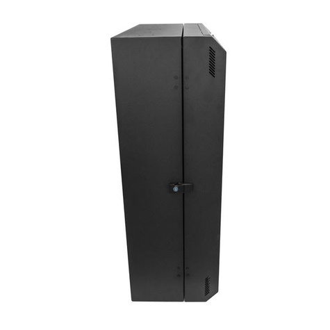 STARTECH 6U verticale serverkast - 76.2 cm diep - wandmonteerbare server rack - netwerkkast - Rack-kast - monteerbaar aan muur - zwart - 6U