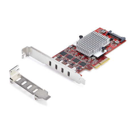 STARTECH 4-Port USB Type-C PCIe Card USB-C 10Gb