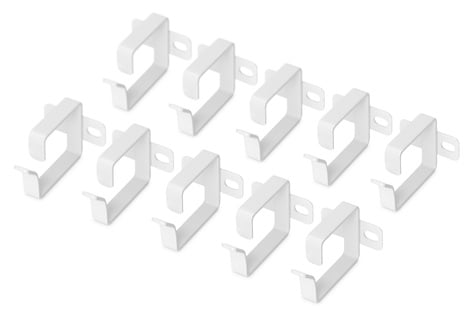 DIGITUS 1U-kabelbeheerring, 44x60 mm 10 stuks, kleur grijs (RAL 7035)