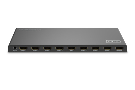 DIGITUS 1x8 HDMI-splitter, 4K/60Hz HDCP 2.3, EDID Control