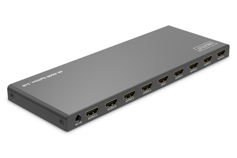 DIGITUS 1x8 HDMI-splitter, 4K/60Hz HDCP 2.3, EDID Control