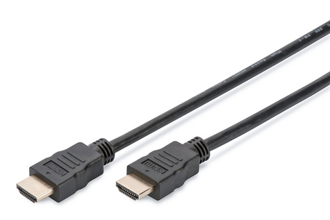 DIGITUS HDMI High Speed connection cable, type A M/M, 2.0m, 10er Set, w/Ethernet, UHD 60p, gold, bl