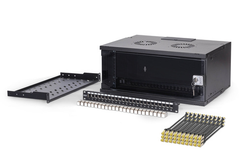 DIGITUS Netwerk-Set 483 mm (19") - 4HE, 540x400 mm (BxT) zw