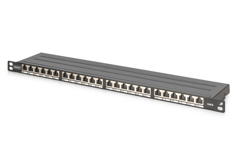 DIGITUS DN-91624S-SL-SH - patch panel - 0.5U - 19"